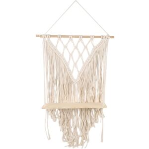 TLILY Macrame Wall Hanging Shelf Bohemian Style Handmade Home Kids Room Decoration Wall Shelf Tassel Tapestry TLILY Macrame Wall Hanging Shelf Bohemian Style Handmade Home Kids Room Decoration Wall Shelf Tassel Tapestry