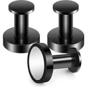 CYSLMUK Magnetic Coat Rack for Hanging Coats and Bags, 3 Extremely Strong Black Wall Hooks, Coat Rack for Door with Rare Neodymium Metal Magnet, Fridge Door CYSLMUK Magnetic Coat Rack for Hanging Coats and Bags, 3 Extremely Strong Black Wall Hooks, Coat Rack for Door with Rare Neodymium Metal Magnet, Fridge Door