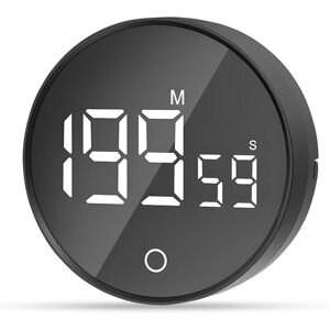 IKODM Magnetic Visual Timer Clock, 60 Minute Countdown with 3 Volume Levels, Short Timer, Large LED Display - Black IKODM Magnetic Visual Timer Clock, 60 Minute Countdown with 3 Volume Levels, Short Timer, Large LED Display - Black