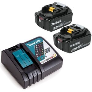 Makita - BL1860 18v 6.0ah Lithium Batteries Twin Pack + DC18RC Fast Charger Makita - BL1860 18v 6.0ah Lithium Batteries Twin Pack + DC18RC Fast Charger