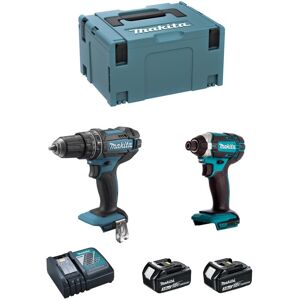 Makita - Kit DLX2131RFJ (DHP482 + DTD152 + 2 x 3,0 Ah + DC18RC + makpac 3) Makita - Kit DLX2131RFJ (DHP482 + DTD152 + 2 x 3,0 Ah + DC18RC + makpac 3)