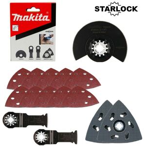 Starlock Multi Tool 15 Piece Carpentry Set Plunge Segment Blade DTM52 - Makita Starlock Multi Tool 15 Piece Carpentry Set Plunge Segment Blade DTM52 - Makita
