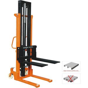 Securefix Direct - Manual Hydraulic Pallet Stacker 1T (Hand Forklift Lifter 2.5M) Securefix Direct - Manual Hydraulic Pallet Stacker 1T (Hand Forklift Lifter 2.5M)