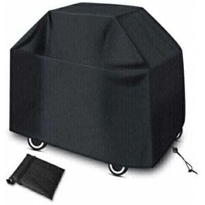 Mumu - Mascot Grill Cover, Outdoor bbq Protective Cover, Waterproof Cover, uv Protection, Windproof, Dustproof (145 x 61 x 117 cm, Black) Mumu - Mascot Grill Cover, Outdoor bbq Protective Cover, Waterproof Cover, uv Protection, Windproof, Dustproof (145 x 61 x 117 cm, Black)