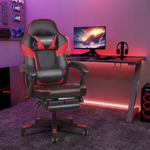 Puluomis - Massage Gaming Chair, pu Leather Executive Office Chair, Recliner Swivel Chairs, with Footrest and Lumbar Support, Red Puluomis - Massage Gaming Chair, pu Leather Executive Office Chair, Recliner Swivel Chairs, with Footrest and Lumbar Support, Red