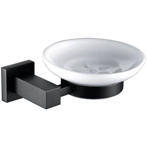 Nes Home - Matte Black Square Soap Dish Holder Nes Home - Matte Black Square Soap Dish Holder