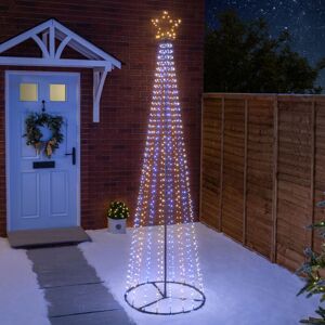 CHRISTOW Maypole Christmas Tree White & Warm White Micro LED 2.5m CHRISTOW Maypole Christmas Tree White & Warm White Micro LED 2.5m