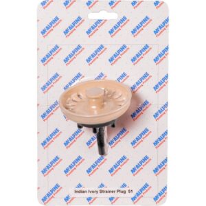 Mcalpine - CARD-51 Indian Ivory Strainer Plug - bsktop-asii Mcalpine - CARD-51 Indian Ivory Strainer Plug - bsktop-asii