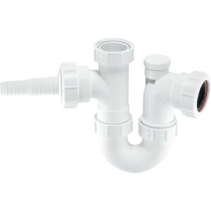 Mcalpine - Deep Seal Anti Vac Washing Machine Trap with Nozzle 1.5'' WM2V Mcalpine - Deep Seal Anti Vac Washing Machine Trap with Nozzle 1.5'' WM2V