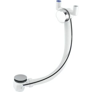 McAlpine PUWF3-CP Wasteflow with Pop-Up Waste and Trap, Chrome Plated Brass Control Knob, Chrome Plated Stainless Steel Waste Flange and Plug McAlpine PUWF3-CP Wasteflow with Pop-Up Waste and Trap, Chrome Plated Brass Control Knob, Chrome Plated Stainless Steel Waste Flange and Plug