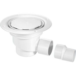 Mcalpine - TSG1WH-NSC 75mm Water Seal Trapped Gully, Clamp Ring and Cover Plate, 2' Horizontal Outlet and 2' x 1½' Socket Reducer Mcalpine - TSG1WH-NSC 75mm Water Seal Trapped Gully, Clamp Ring and Cover Plate, 2' Horizontal Outlet and 2' x 1½' Socket Reducer