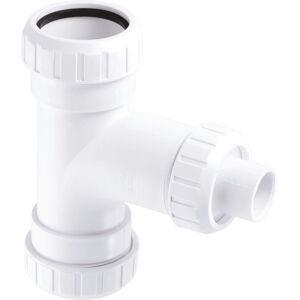 Mcalpine - V23L 1½' x 1½' x ¾' Surefit Swept Tee with 19mm Pushfit Branch Mcalpine - V23L 1½' x 1½' x ¾' Surefit Swept Tee with 19mm Pushfit Branch