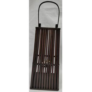 Medium Silo Lantern with Glass Holder - Wicker - L30 x W30 x H67 cm Medium Silo Lantern with Glass Holder - Wicker - L30 x W30 x H67 cm