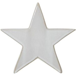 Medium Standing Star Decoration - Ceramic - L5 x W17 x H16 cm - White Medium Standing Star Decoration - Ceramic - L5 x W17 x H16 cm - White