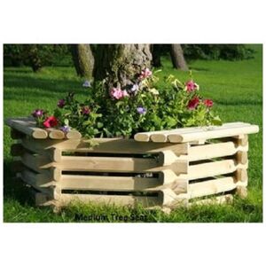 Medium Tree Seat / Planter - Timber - W122 x H41 cm Medium Tree Seat / Planter - Timber - W122 x H41 cm