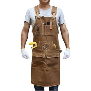 Lune - Men Work Apron with 9 Tool Pockets, Carpenter Apron with Durable Oilcloth, Tool Apron Gift for Men Carpenters Lune - Men Work Apron with 9 Tool Pockets, Carpenter Apron with Durable Oilcloth, Tool Apron Gift for Men Carpenters