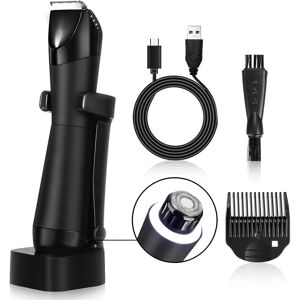 AOUGO Men's Body Trimmer, 2 in 1 Men's Body Shaver IPX7 Waterproof, Men's Intimate Hair Trimmer with Cut-proof Ceramic Blades, Adjustable Comb, Charging AOUGO Men's Body Trimmer, 2 in 1 Men's Body Shaver IPX7 Waterproof, Men's Intimate Hair Trimmer with Cut-proof Ceramic Blades, Adjustable Comb, Charging