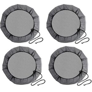 Tlily - Mesh Cover for Rain Barrels, 4 Pcs Rain Barrel Netting Screen with Drawstring for Protecting Fallen Leaf Debris Tlily - Mesh Cover for Rain Barrels, 4 Pcs Rain Barrel Netting Screen with Drawstring for Protecting Fallen Leaf Debris
