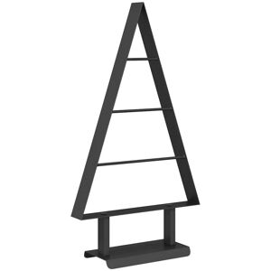 Metal Christmas Tree with Stand Black 60 cm Steel vidaXL Metal Christmas Tree with Stand Black 60 cm Steel vidaXL