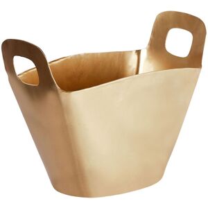 Beliani - Modern Glamour Ice Bucket with Handles Champagne Cooler Metal Gold Sunbat Beliani - Modern Glamour Ice Bucket with Handles Champagne Cooler Metal Gold Sunbat