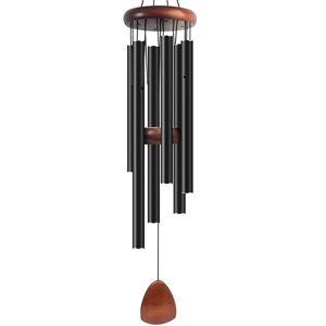 TLILY Metal Windchime Aluminum Windbell Wind Chimes 6 Rods Chimes Home Decoration Craft Outdoor Garden Patio-Black TLILY Metal Windchime Aluminum Windbell Wind Chimes 6 Rods Chimes Home Decoration Craft Outdoor Garden Patio-Black