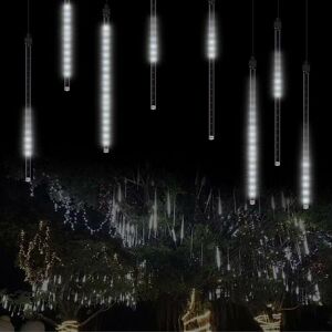 HOOPZI Meteor Shower Rain Lights, 50 cm, 8 Tubes, Waterproof, Snowfall Fairy Lights for Outdoor / Indoor / Garden / Wedding / Party / Christmas Decoration HOOPZI Meteor Shower Rain Lights, 50 cm, 8 Tubes, Waterproof, Snowfall Fairy Lights for Outdoor / Indoor / Garden / Wedding / Party / Christmas Decoration