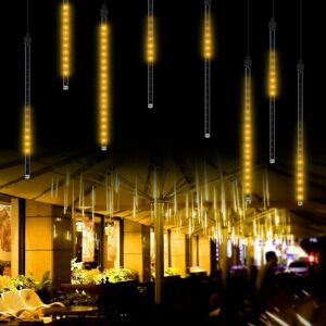 HOOPZI Meteor Shower Rain Lights, 50 cm, 8 Tubes, Waterproof, Snowfall Fairy Lights for Outdoor / Indoor / Garden / Wedding / Party / Christmas Decoration HOOPZI Meteor Shower Rain Lights, 50 cm, 8 Tubes, Waterproof, Snowfall Fairy Lights for Outdoor / Indoor / Garden / Wedding / Party / Christmas Decoration