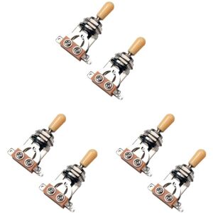 Tlily - Metric 3 Way Short Straight Guitar Pickup Selector Toggle Switch Knob For Gibson Epiphone Lp Les Paul Electric Guitar Parts, Silver & Tlily - Metric 3 Way Short Straight Guitar Pickup Selector Toggle Switch Knob For Gibson Epiphone Lp Les Paul Electric Guitar Parts, Silver &