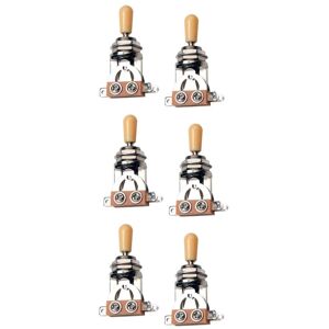 Tlily - Metric 3 Way Short Straight Guitar Pickup Selector Toggle Switch Knob For Gibson Epiphone Lp Les Paul Electric Guitar Parts, Silver & Tlily - Metric 3 Way Short Straight Guitar Pickup Selector Toggle Switch Knob For Gibson Epiphone Lp Les Paul Electric Guitar Parts, Silver &