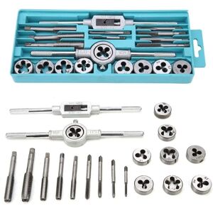 Gotrays - Metric Tap and Die Set, 20 Pcs M3-M12 Metric Tapping Tool Set, Tap and Die Set, Steel Screw Extractor Threading Tools, Threading Tools Gotrays - Metric Tap and Die Set, 20 Pcs M3-M12 Metric Tapping Tool Set, Tap and Die Set, Steel Screw Extractor Threading Tools, Threading Tools