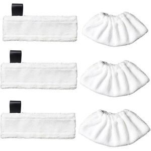 Cyslmuk - Microfiber Cleaning Cloths and 3 Microfiber Steam Cleaning Sleeves for Cleaners Cyslmuk - Microfiber Cleaning Cloths and 3 Microfiber Steam Cleaning Sleeves for Cleaners