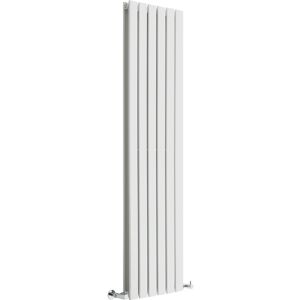 Milano - Alpha - Modern White Vertical Column Double Flat Panel Radiator - 1600mm x 420mm Milano - Alpha - Modern White Vertical Column Double Flat Panel Radiator - 1600mm x 420mm