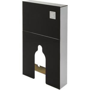 Arca - 504mm Bathroom Toilet wc Unit for Back to Wall Pan - Black - Milano Arca - 504mm Bathroom Toilet wc Unit for Back to Wall Pan - Black - Milano