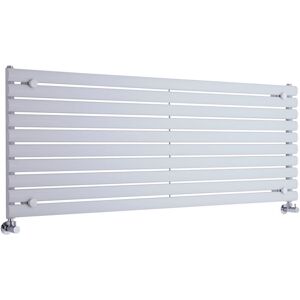 Milano - Aruba - Modern White Horizontal Single Oval Panel Radiator - 590mm x 1600mm Milano - Aruba - Modern White Horizontal Single Oval Panel Radiator - 590mm x 1600mm