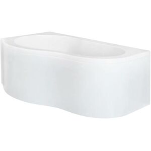 Milano Irwell White Bathroom 1500mm x 1000mm Left Hand Corner Bath - With Panel Milano Irwell White Bathroom 1500mm x 1000mm Left Hand Corner Bath - With Panel