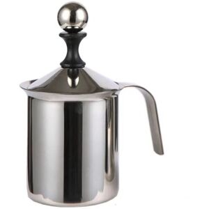Tlily - Milk Frother Milk Jug 400ml Stainless Steel Milk Froth Pot Suitable For Automatic Coffee Machine Or Stove To Boil Milk Tlily - Milk Frother Milk Jug 400ml Stainless Steel Milk Froth Pot Suitable For Automatic Coffee Machine Or Stove To Boil Milk