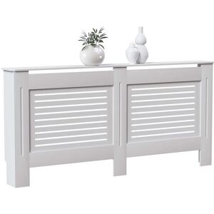 Home Discount - Milton Radiator Cover mdf Modern Cabinet Slatted Grill, White, Extra Large Home Discount - Milton Radiator Cover mdf Modern Cabinet Slatted Grill, White, Extra Large