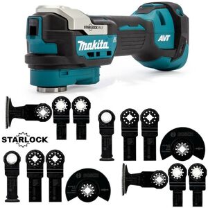 Makita DTM52Z 18v LXT Brushless Multi Tool Starlock MAX Keyless + 12PC Blade Set Makita DTM52Z 18v LXT Brushless Multi Tool Starlock MAX Keyless + 12PC Blade Set