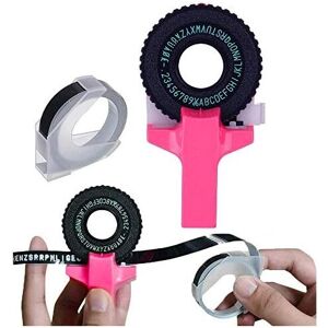 WDDNAOT Mini 3D Label Printer Click Small Model Label Makers Manual Lettering Machine diy Embossing Typewriter with for dymo Printer Ribbon Cutter Black WDDNAOT Mini 3D Label Printer Click Small Model Label Makers Manual Lettering Machine diy Embossing Typewriter with for dymo Printer Ribbon Cutter Black