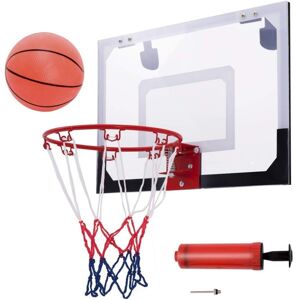 COSTWAY Mini Panier de Basket 46 x 30,5CM Murale avec Basketball,Gonfleur et Aiguille dans Chambre,Salle de jeux COSTWAY Mini Panier de Basket 46 x 30,5CM Murale avec Basketball,Gonfleur et Aiguille dans Chambre,Salle de jeux