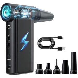 Tlily - Mini Fan,Compressed Air Duster 130000RPM Cordless Powerful Blower,for Electronics Cleaning,Car,Home Appliances Tlily - Mini Fan,Compressed Air Duster 130000RPM Cordless Powerful Blower,for Electronics Cleaning,Car,Home Appliances