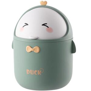 Longziming - Mini Trash Can, Small Trash Can, 1X Table Trash Can with Lid, Small Bathroom Trash Can, for Bathroom, Kitchen, Office, Portable Cute Longziming - Mini Trash Can, Small Trash Can, 1X Table Trash Can with Lid, Small Bathroom Trash Can, for Bathroom, Kitchen, Office, Portable Cute