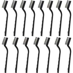 GOTRAYS Mini Wire Brush (20 Pack) - Stainless Steel Brush with Curved Handle & Hanging Hole - Iron Brush for Cleaning Oven, Sink, Metalworking, Welding, Rust GOTRAYS Mini Wire Brush (20 Pack) - Stainless Steel Brush with Curved Handle & Hanging Hole - Iron Brush for Cleaning Oven, Sink, Metalworking, Welding, Rust