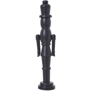 Minimalist Nutcracker Decoration - Wood - L10 x W12 x H50 cm - Black Minimalist Nutcracker Decoration - Wood - L10 x W12 x H50 cm - Black