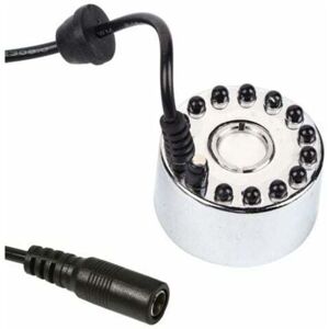 MUMU Mist Maker, Ultrasonic Water Fountain Mist Maker, Pond Atomizer, Humidifier, 12 LED, 24V, Color (Tri-color Gradient Atomizer + EU), Ultrasonic LED MUMU Mist Maker, Ultrasonic Water Fountain Mist Maker, Pond Atomizer, Humidifier, 12 LED, 24V, Color (Tri-color Gradient Atomizer + EU), Ultrasonic LED