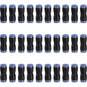 Mumu - mm pneumatic connection, straight compressed air quick connector, plug-in pneumatic fitting, plastic air line hose connection, 30 pieces Mumu - mm pneumatic connection, straight compressed air quick connector, plug-in pneumatic fitting, plastic air line hose connection, 30 pieces