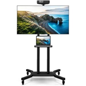 COSTWAY Mobile TV Stand Height Adjustable TV Cart for 32-70 Inch LCD COSTWAY Mobile TV Stand Height Adjustable TV Cart for 32-70 Inch LCD