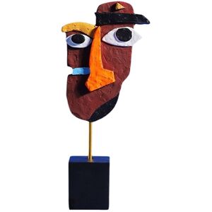 Tlily - Modern Abstract Mask Sculpture Home Statue Decoration Resin Figure Ornaments Living Room Desktop Cabinet Face Crafts,C Tlily - Modern Abstract Mask Sculpture Home Statue Decoration Resin Figure Ornaments Living Room Desktop Cabinet Face Crafts,C