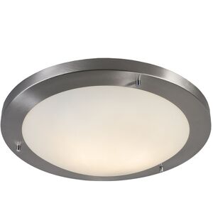 Qazqa Steel Modern Ceiling Light 41cm IP44 - YUMA Qazqa Steel Modern Ceiling Light 41cm IP44 - YUMA