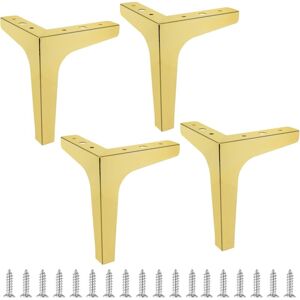 LINGHHANG Modern Furniture Sofa Metal Legs Replacement DIY, Set of 4 Pieces for Bathroom and Kitchen Furniture LINGHHANG Modern Furniture Sofa Metal Legs Replacement DIY, Set of 4 Pieces for Bathroom and Kitchen Furniture